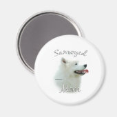 Aimant Samoyed Maman 2 (Recto/Verso)