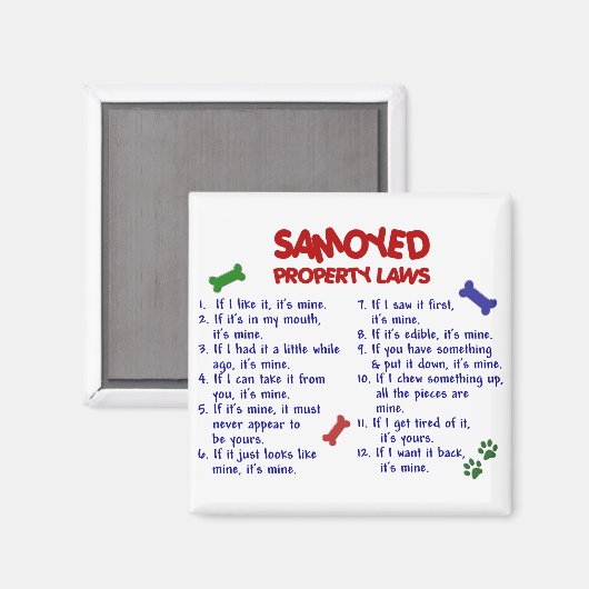 Aimant SAMOYED Property Laws 2 (Recto/Verso)