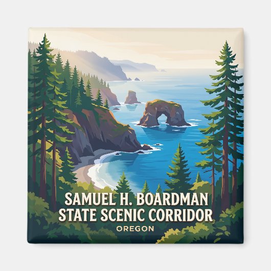 Aimant Samuel H. Boardman State Scenic Corridor Brookings (Devant)