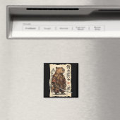 Aimant Samurai Capybara Japanese Art Vintage Graphic Funn (In Situ (Lave-vaisselle))