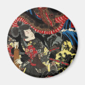 AIMANT SAMURAI COMBATTRE LE GÉANT SNAKE TOAD (Devant)