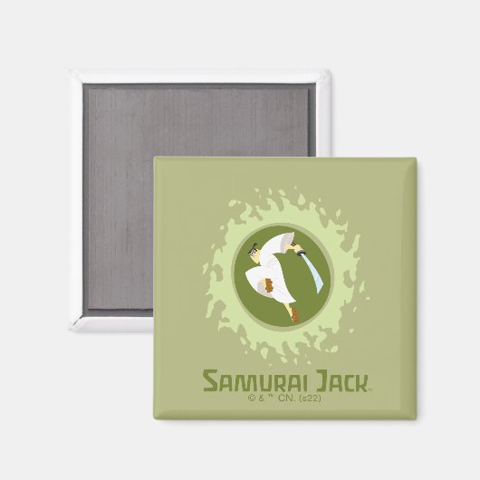 Aimant Samurai Jack Leaping Graphic (Recto/Verso)