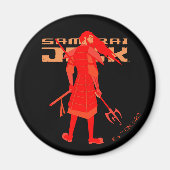 Aimant Samurai Jack Red Warrior Graphic (Devant)