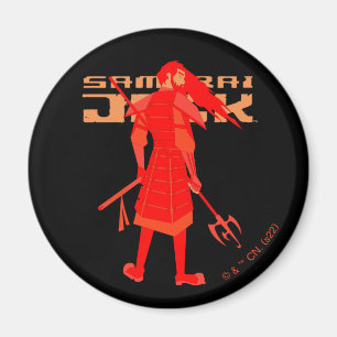 Aimant Samurai Jack Red Warrior Graphic