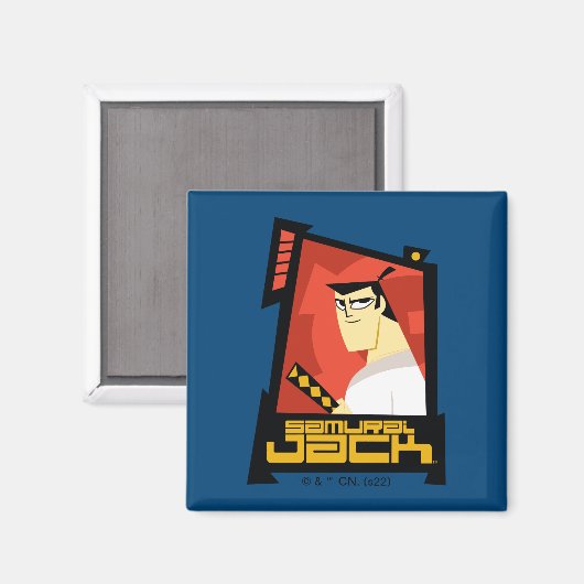 Aimant Samurai Jack Souriant Futuristic Frame Graphic (Recto/Verso)