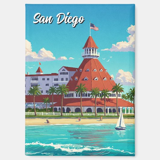 Aimant San Diego California Coronado Hotel (Recto)
