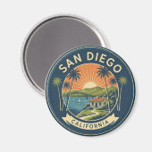 Aimant San Diego California Travel (Recto/Verso)