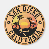 Aimant San Diego California Vacances Souvenirs (Devant)