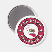 Aimant San Diego Californie (Recto/Verso)