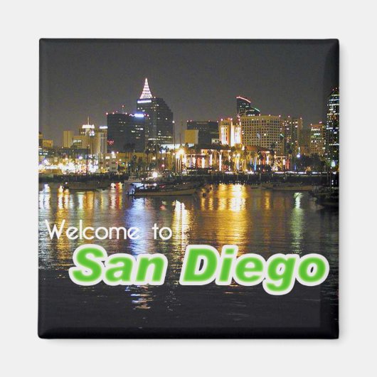 Aimant San Diego la nuit (Devant)