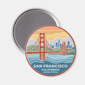 Aimant San Francisco Californie (Recto/Verso)