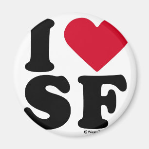 AIMANT SAN FRANCISCO - "J'AIME SF" "QUE J'AIME SAN