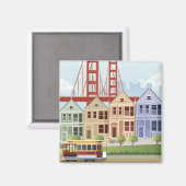 Aimant San Francisco | Les Dames Peintes (Recto/Verso)