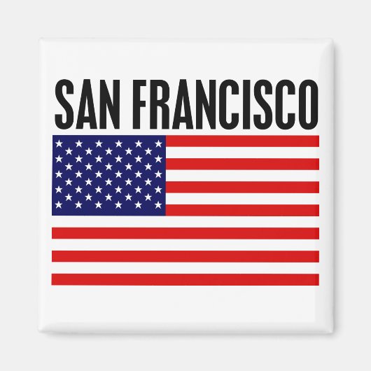 Aimant San Francisco, Stars et Stripes (Devant)