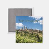 Aimant San Gimignano Toscane Italie Panorama Souvenir (Recto/Verso)