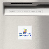 Aimant San Jose State Spartans Logo Wordmark désorganisé (In Situ (Lave-vaisselle))
