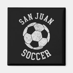 Aimant San Juan Soccer Rétro Détresse 90's Vintage