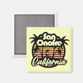 Aimant San Onofre Beach, Californie (Recto/Verso)