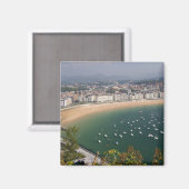 Aimant San Sebastian, Espagne. La ville basque de San (Recto/Verso)