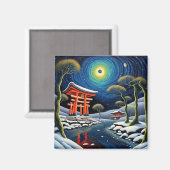 Aimant Sanctuaire en hiver 2 (Recto/Verso)