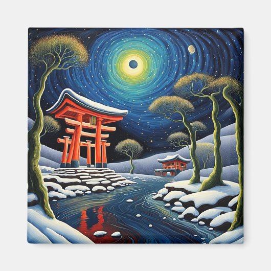 Aimant Sanctuaire en hiver 2 (Devant)