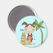 Aimant Sand Castle Queen Tshirts et cadeaux (Recto/Verso)