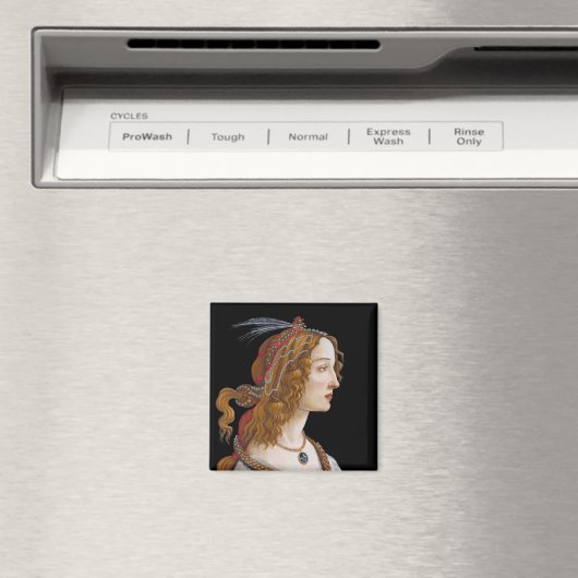 Aimant Sandro Botticelli - Portrait de Simonetta Vespucci (In Situ (Lave-vaisselle))