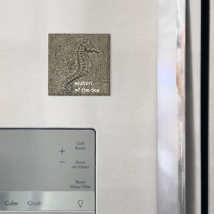 Aimant Sandy Textured Seahorse Photo