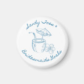 Aimant Sandy Toe & Bridesmaids Goals Enterrement de vie d (Devant)