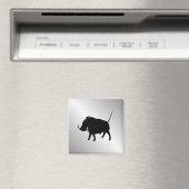 Aimant Sanglier à face noire argenté (In Situ (Lave-vaisselle))
