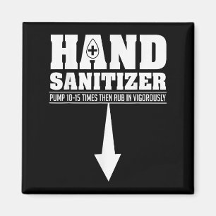 Aimant Sanitizer à la main Funny Sarcastique Adulte Humou