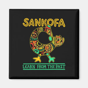 Aimant Sankofa Oiseau Africain Mois d'Histoire des Noirs