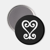 Aimant Sankofa | Retour et l'obtenir - Symbole Adinkra (Recto/Verso)