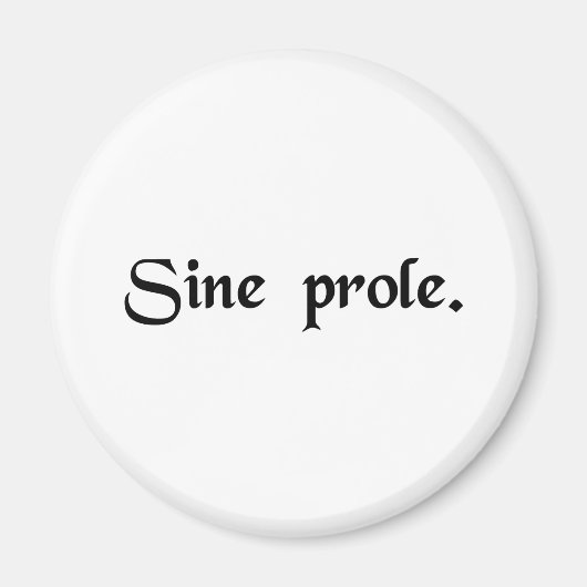 Aimant Sans progéniture. (Devant)