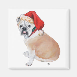 Aimant Santa Bouledogue Anglais