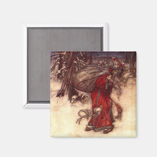 Aimant Santa Claus Arthur Rackham (Recto/Verso)
