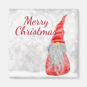 Aimant Santa Claus Gnome sur terrain neigeux