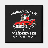 Aimant Santa Claus Hanging Out The Penger Side  (Devant)