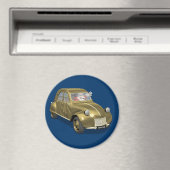 Aimant Santa Claus In Citroen 2CV (In Situ (Lave-vaisselle))