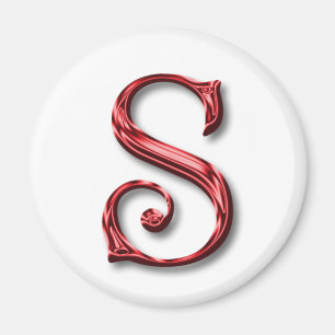 Aimant Santa Claus Monogramme Premières fêtes Noël