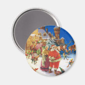 AIMANT SANTA CLAUS & MRS. CLAUS AU PÔLE NORD (Recto/Verso)