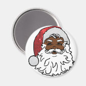 Aimant santa claus noir (Recto/Verso)