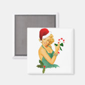 Aimant santa claus pin up (Recto/Verso)
