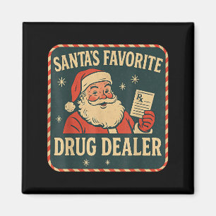 Aimant Santa Médicament préféré Er Noël Pharmacien Santé