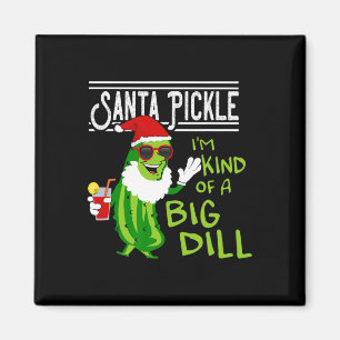 Aimant Santa Pickle Noël en juillet