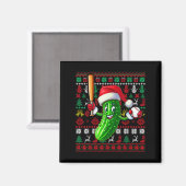 Aimant Santa Pickle Playing Baseball Xmas Player Vegan Sw (Recto/Verso)