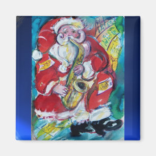 AIMANT SANTA & SAX, FÊTE DE NOËL
