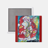 AIMANT SANTA & SAX, FÊTE DE NOËL (Recto/Verso)