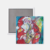 AIMANT SANTA & SAX, FÊTE DE NOËL (Recto/Verso)