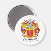 Aimant Santander Family Crest (Recto/Verso)